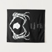 小さな来ブーの間もなくハートの手 タペストリー (正面(横))