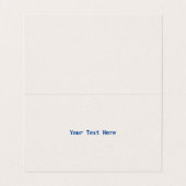 小さな枝の花の赤い青の鳥を歌う 名刺 (内部フラット)