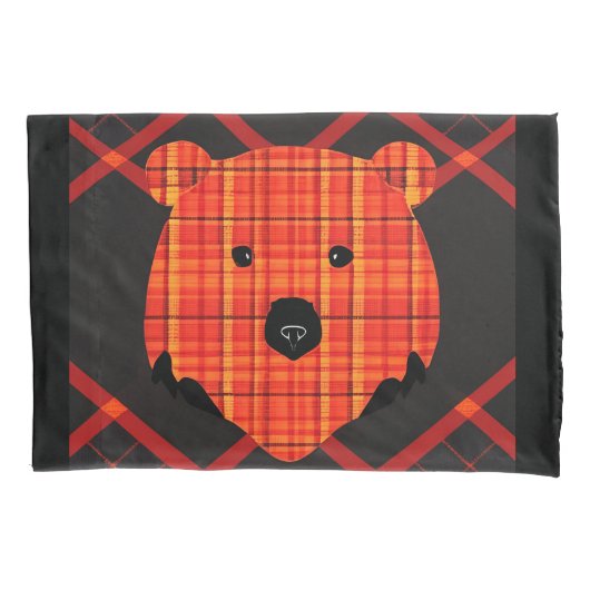 小さな格子縞の物語 枕カバー (正面)