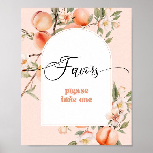 小さな桃のテーマの好意を取って下さい ポスター (正面)