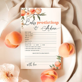 小さな桃の予測とアドバイスカード