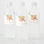 小さな桃の女の子の赤ちゃんシャワーの好意 ペットボトルラベル (ボトル)