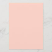 小さな桃の赤ちゃんシャワーがアドバイスカードを願う アドバイスカード (裏面)