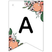 小さな桃の赤ちゃんシャワー バンティングフラッグ (第2の旗)