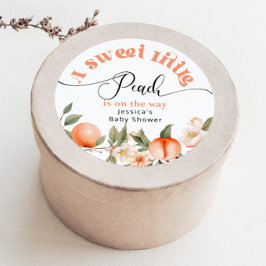 小さな桃は赤ちゃんシャワーの途中にある ラウンドシール