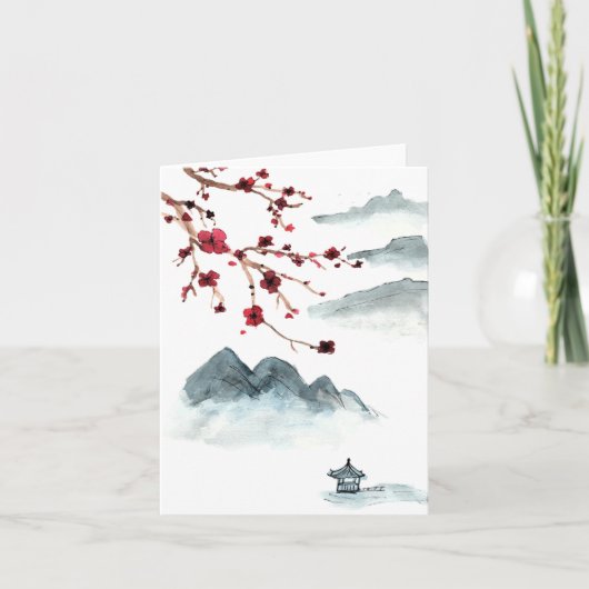 小さな桜 カード (正面)