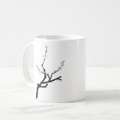 小さな梅の小枝 コーヒーマグカップ (正面左)