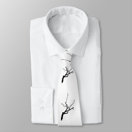 小さな梅の小枝 ネクタイ (タイ)