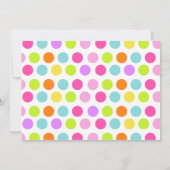 小さな梟の誕生日パーティーの招待 招待状 (裏面)