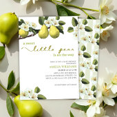 小さな梨の方法フルーツテーマ赤ちゃんシャワー 招待状
