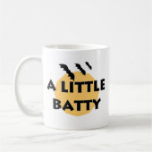 小さな棒のこうもりと月 コーヒーマグカップ (左)