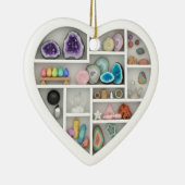 小さな棚ロックコレクター2Dprint岩の結晶 セラミックオーナメント (右)