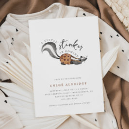 小さな森林地帯の動物の赤ちゃんシャワー 招待状