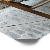 小さな椅子とスツール，ピエンツァ，イタリア ポスター (角)