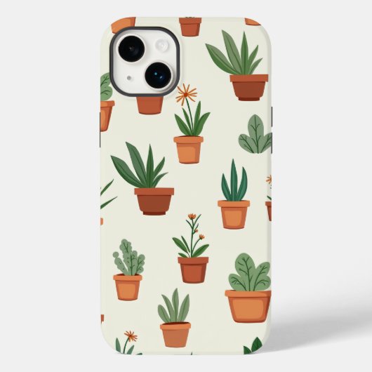 小さな植木鉢のiPhoneケース Case-Mate iPhoneケース (裏面)