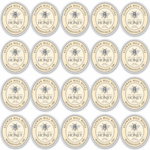 小さな楕円形ハニーラベルビーフランスのクイーンラインジャース シール