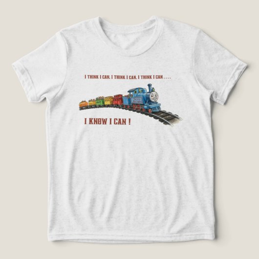小さな機関車 トライブレンドTシャツ (デザイン正面)