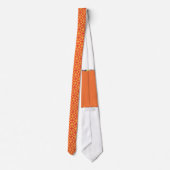 小さな正方形のオレンジと黄色の背景 ネクタイ (裏面)