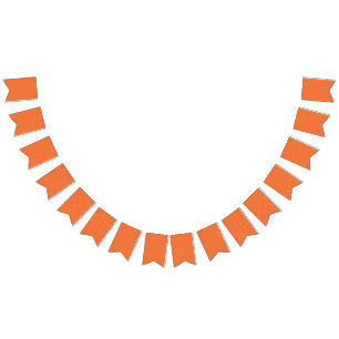 小さな正方形のオレンジと黄色の背景 バンティングフラッグ