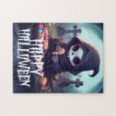 小さな死神とキャンディハッピーハローウィン ジグソーパズル (横)