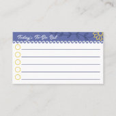 小さな毎日のTo Doリスト(背面にスケッチグリッド付き) 名刺 (正面)