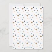 小さな毛皮のモンスターの最初の誕生日の招待状 招待状 (裏面)