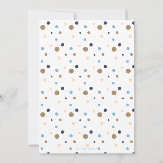 小さな毛皮のモンスターの最初の誕生日の招待状 招待状 (裏面)