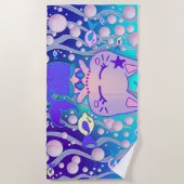 小さな水中のかわいい ビーチタオル (正面)