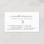 小さな水彩ゴールドムーン 名刺 (裏面)