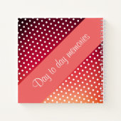 小さな水玉日記ノート ノートブック (裏面)