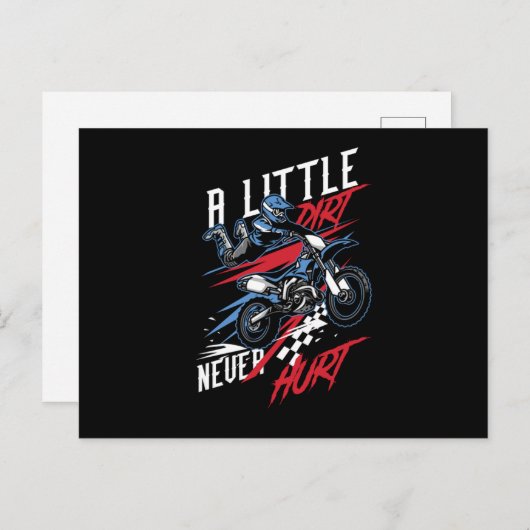 小さな汚れがクワッドレーシングオフロードATV Gを傷つけない ポストカード (正面/裏面)