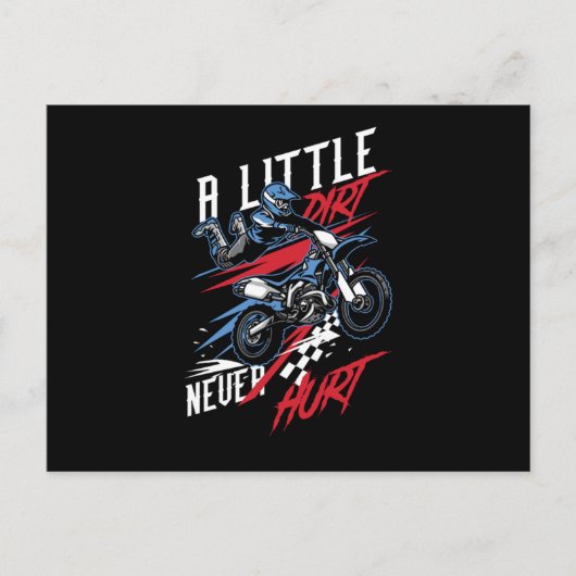 小さな汚れがクワッドレーシングオフロードATV Gを傷つけない ポストカード (正面)