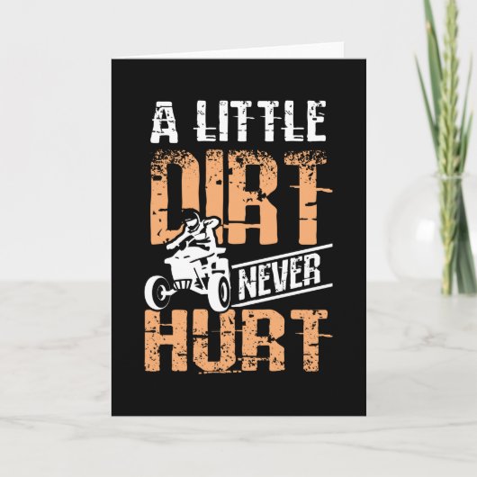 小さな汚れはクワッドAtvを傷つけることがない カード (正面)