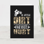 小さな汚れは決してモトクロスの汚れバイクを傷つけない カード (正面)