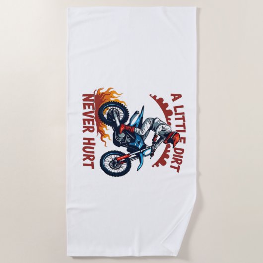 小さな汚れは決して傷つけない ビーチタオル (正面)