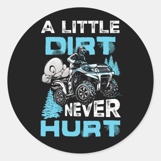 小さな汚れは決して傷つけないATV 4四輪車クワッドM ラウンドシール (正面)