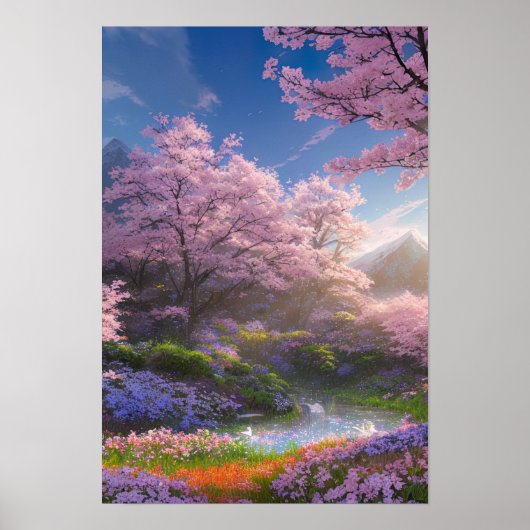 小さな池(フローラの光に包み込み) ポスター (正面)