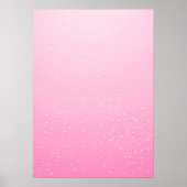 小さな泡が咲くピンクのシャンパン背景アート ポスター (正面)