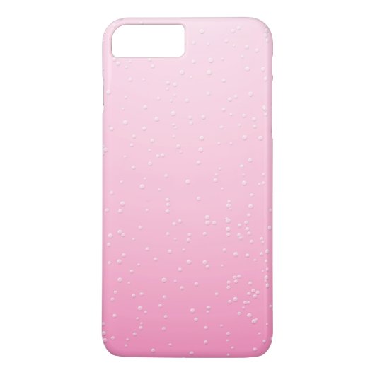 小さな泡が咲くピンクのシャンパン背景アート Case-Mate iPhoneケース (裏面)