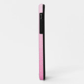 小さな泡が咲くピンクのシャンパン背景アート Case-Mate iPhoneケース (裏面/左)