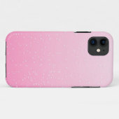 小さな泡が咲くピンクのシャンパン背景アート Case-Mate iPhoneケース (裏面(横))