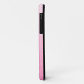 小さな泡が咲くピンクのシャンパン背景アート Case-Mate iPhoneケース (裏面/左)