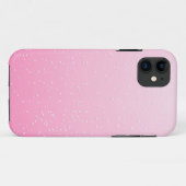 小さな泡が咲くピンクのシャンパン背景アート Case-Mate iPhoneケース (裏面(横))