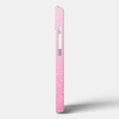 小さな泡が咲くピンクのシャンパン背景アート Case-Mate iPhoneケース (裏面 / 左)