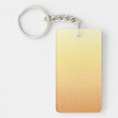 小さな泡でシャンパン背景画アート キーホルダー (正面)