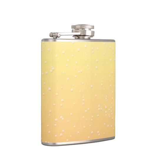 小さな泡でシャンパン背景画アート フラスク (右)