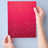 小さな泡のチェリーソーダ背景アート チラシ (手)
