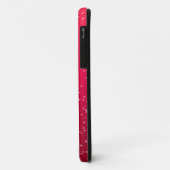 小さな泡のチェリーソーダ背景アート Case-Mate iPhoneケース (裏面/左)