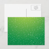 小さな泡のライムソーダ背景アート ポストカード (正面/裏面)