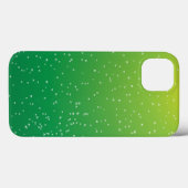 小さな泡の背景アートが入ったライムソーダ Case-Mate iPhoneケース (裏面 (横))